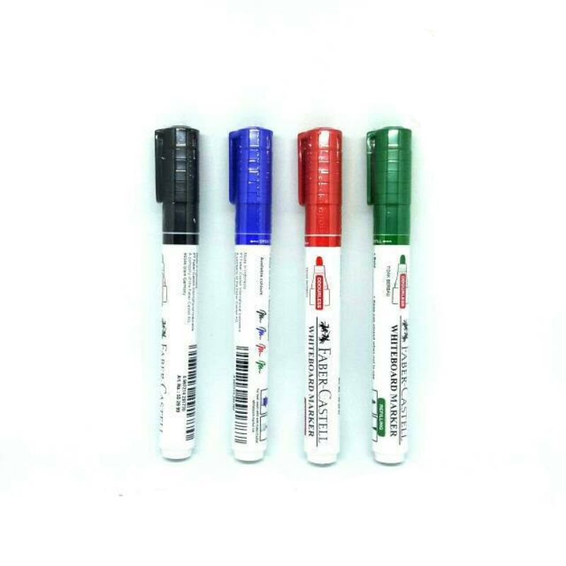 

Whiteboard Marker black/blue/green/red ink Faber castell / Spidol papan tulis