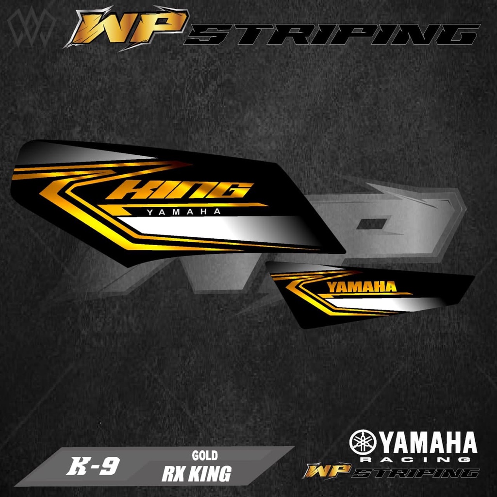 STRIPING RX KING - STIKER VARIASI LIST SKOTLET MOTOR YAMAHA RX KING - K-9