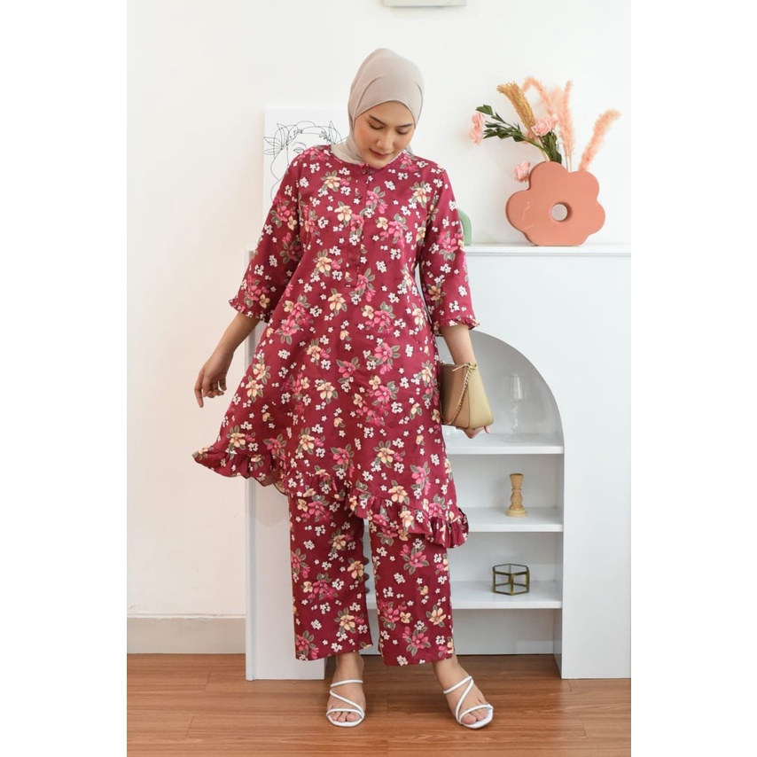 SETELAN TUNIK SUNLY TGN 3/4 UK 5L (JUMBO)