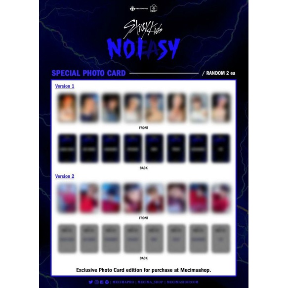 SHARING OFFICIAL NOEASY BENE MECIMA STRAY KIDS /DP ONLY