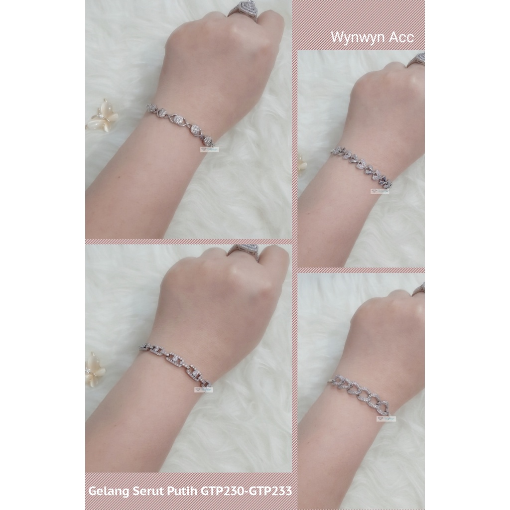 Gelang Serut Putih Xuping Mt Varian GTP230 GTP231 GTP232 GTP233