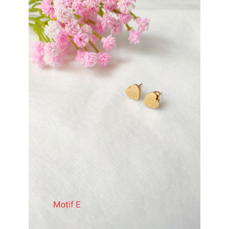 Anting Tusuk Motif Love Wanita ZQ1