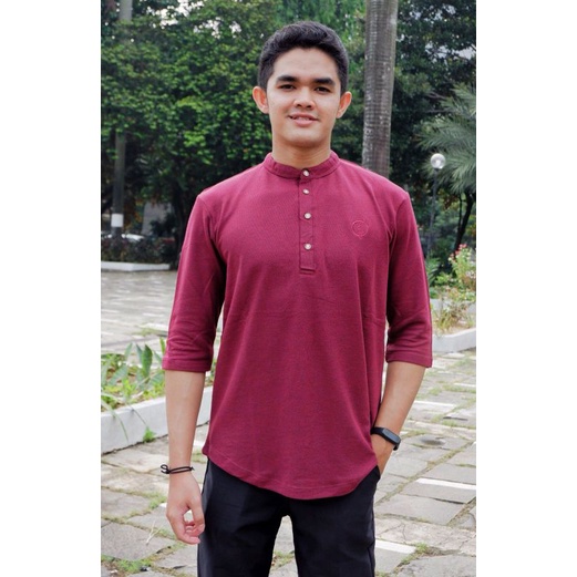 koko kurta/baju koko kurta bahan cuty lacost/koko kaos/koko santai/kurta dewasa/gamis pria/kurta lac