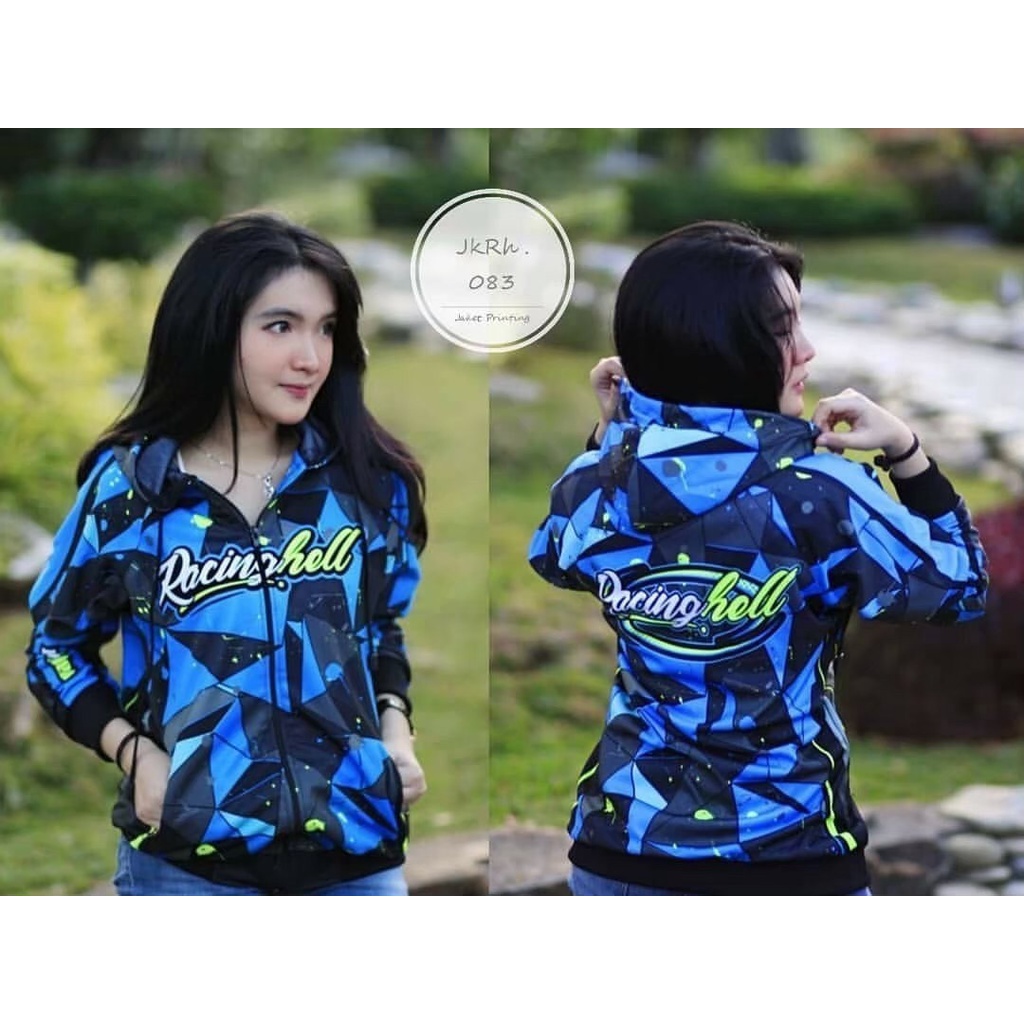 Hoodie Racing Hell Fullprint - Jaket Racing Premium Pria Wanita - Sweater Oversize Balap