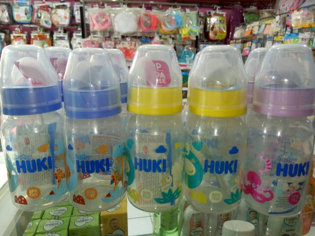 Botol Susu Huki PP 120 Ml Dot Gepeng BPA free