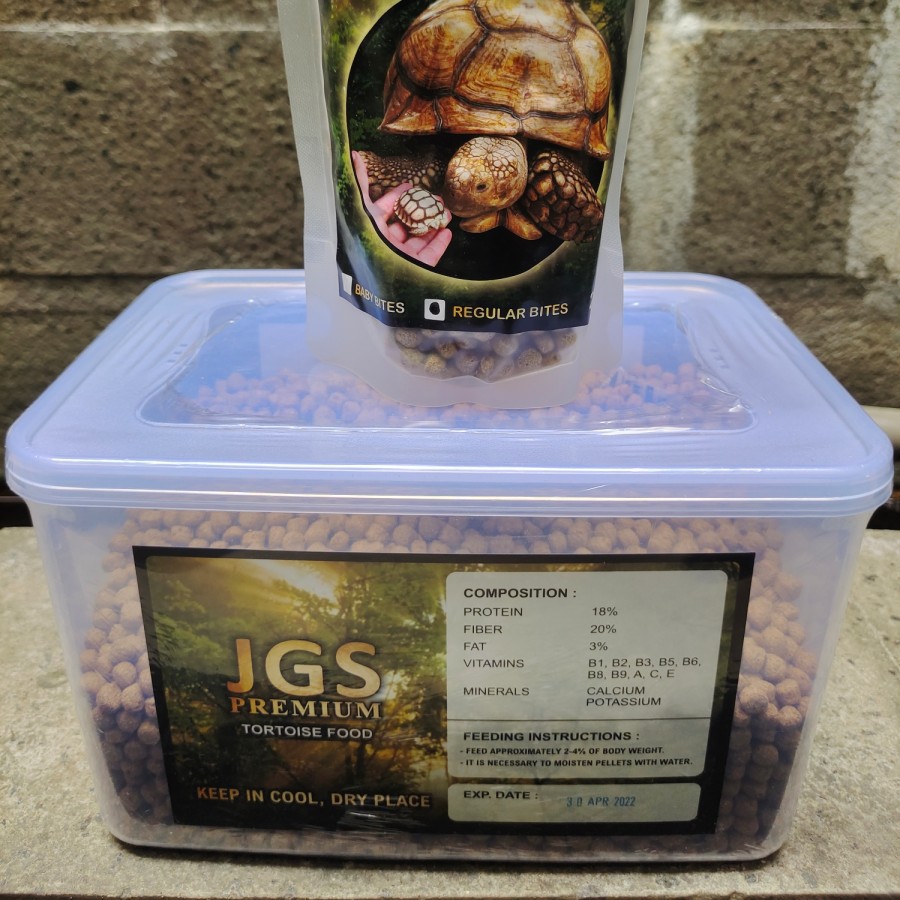 JGS PREMIUM TORTOISE FOOD 1kg/Pelet Kura Kura Makanan Torto