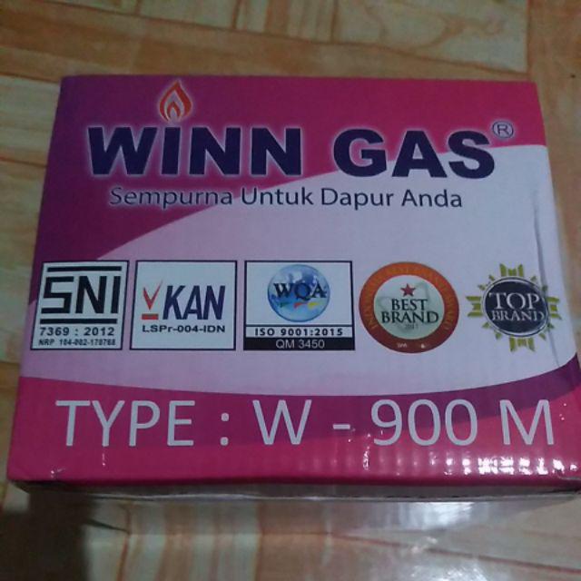 Regulator Winn Gas W-900 M Regulator Gas Lpg Pengaman Triple Lock Dan Meteran W900m