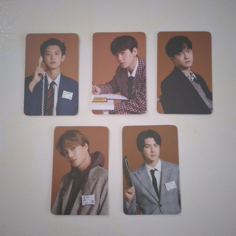 Photocard Benefit Ktown4u Seasons Greetings 2021 EXO Tag: pc pob sg baekhyun chen chanyeol kai sehun