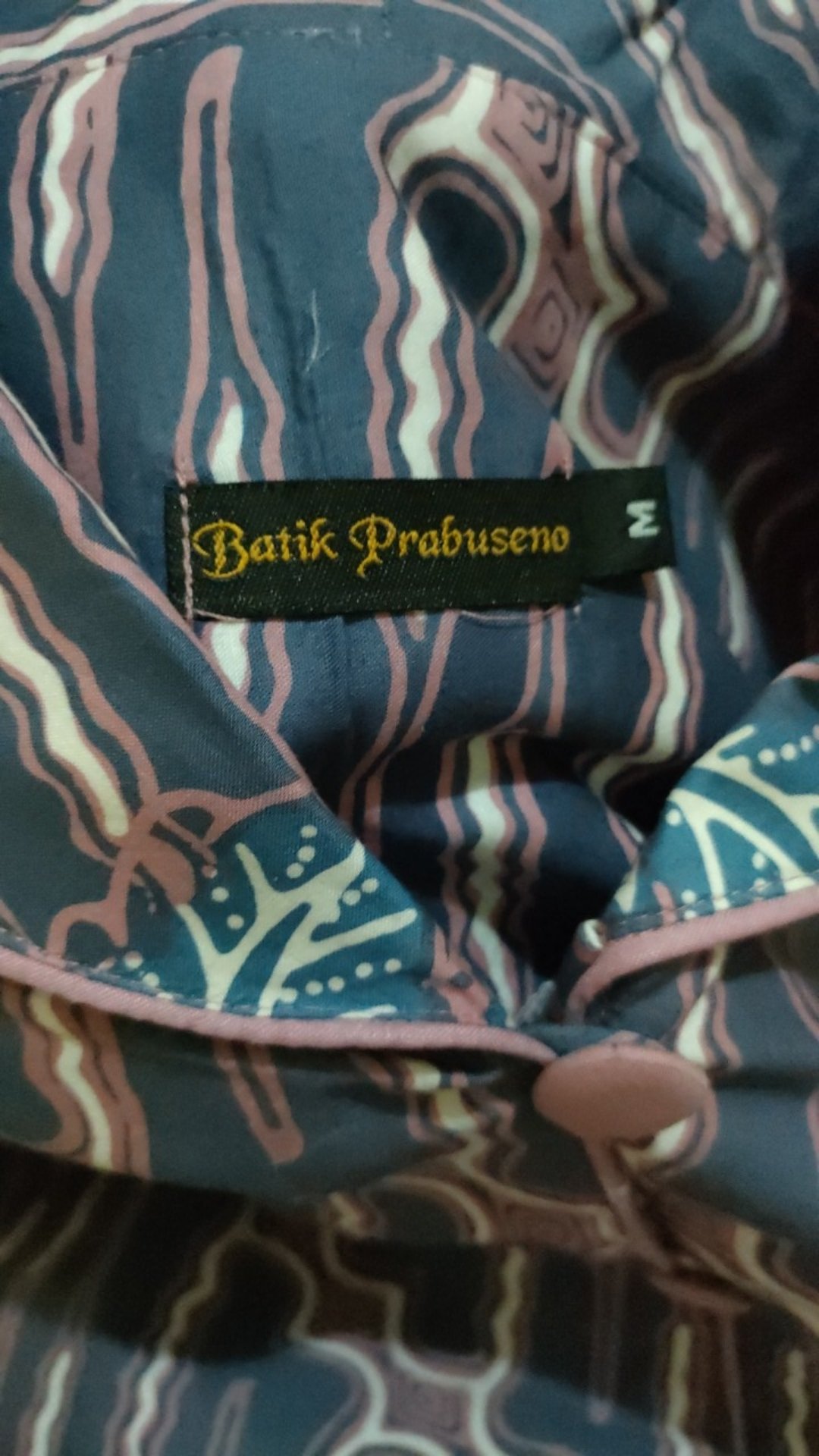 Tunik Sabrina Batik Cap Wanita Atasan Tunik Modern Lengan Panjang Baju Seragam Kantor Premium