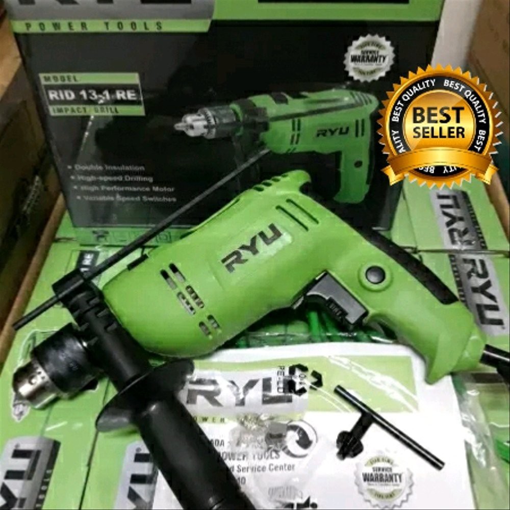 PROMO Mesin bor impact 13mm bolak balik Ryu Tekiro