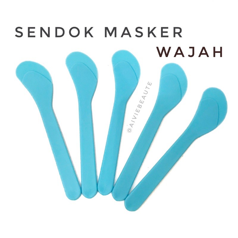 sendok kuas masker wajah plastik