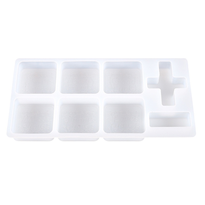 Siy Inggris Seal Epoxy Resin Cetakan Perhiasan Casting Silicone Mold DIY Kerajinan Plester Membuat Alat