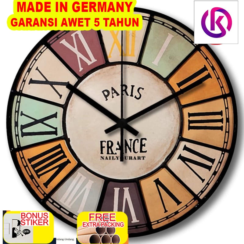 

Murah Jam Dinding Unik Artistik - France Wall Clock