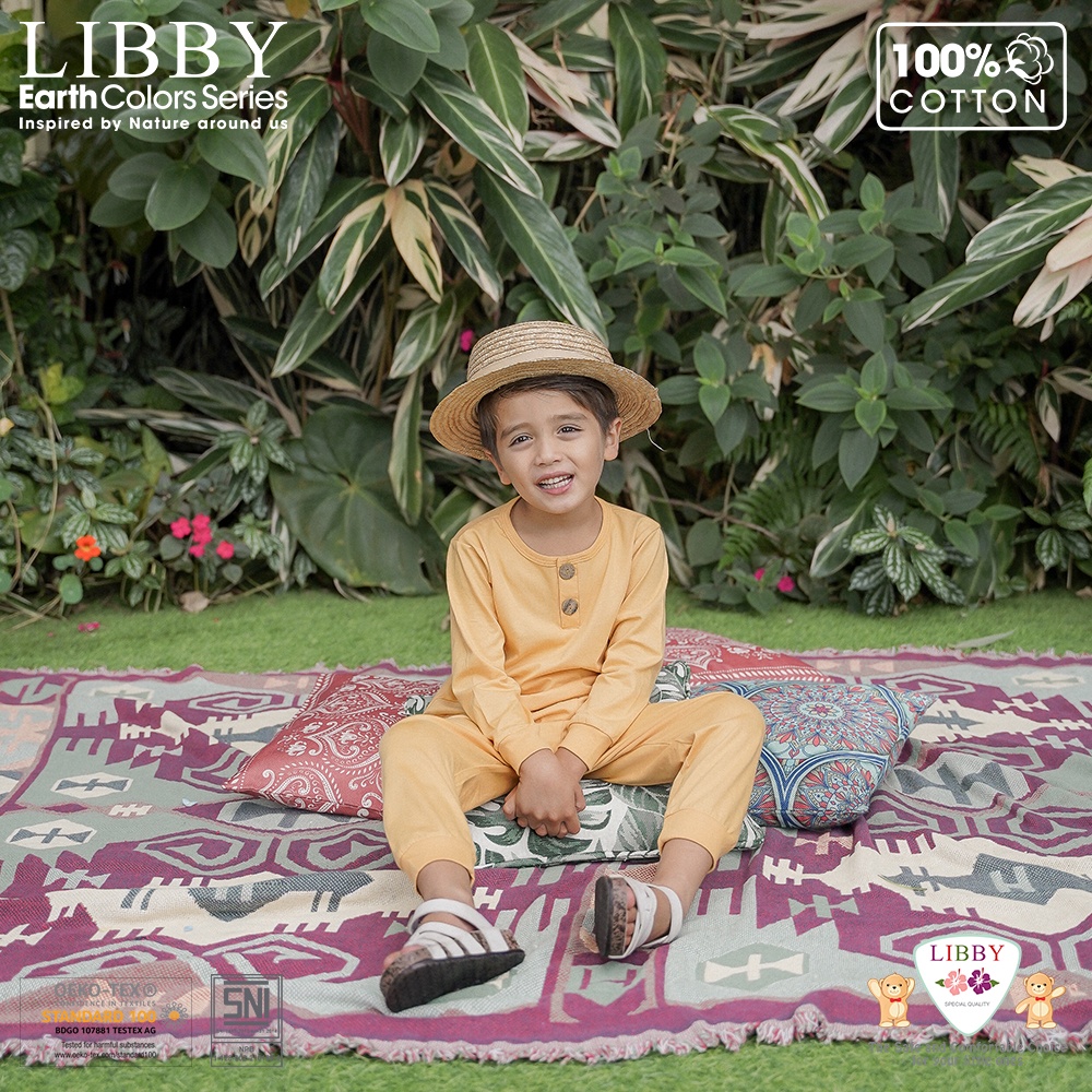 LIBBY EARTH SERIES 0-8 Tahun FAVE SET Stelan Oblong Panjang Celana Panjang (1Stel/pack) CBKS