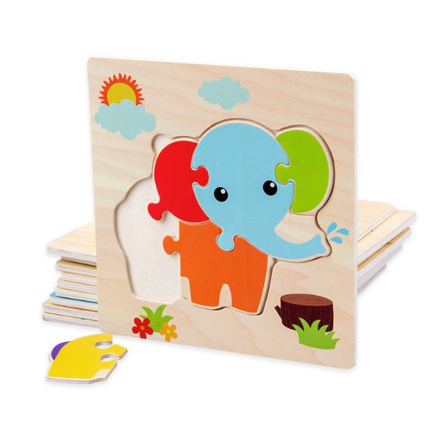 TweedyToys - Jigsaw Puzzle Kayu 3D Timbul Lucu