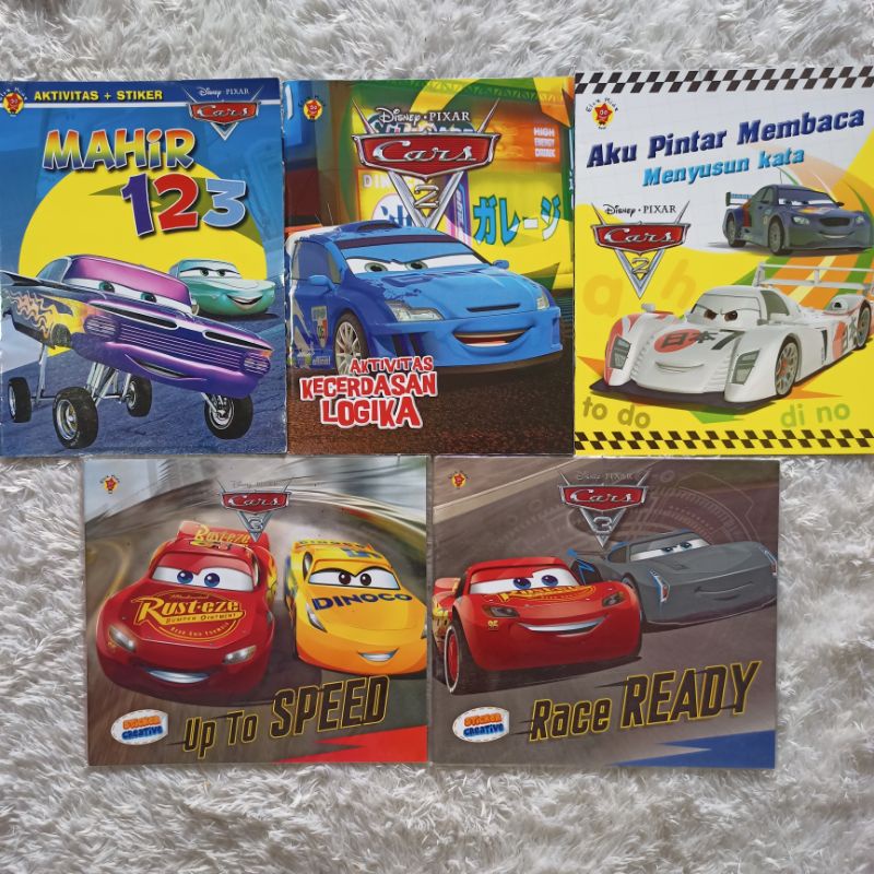 Buku Aktivitas Anak Cars Banyak Judul Dan Seri