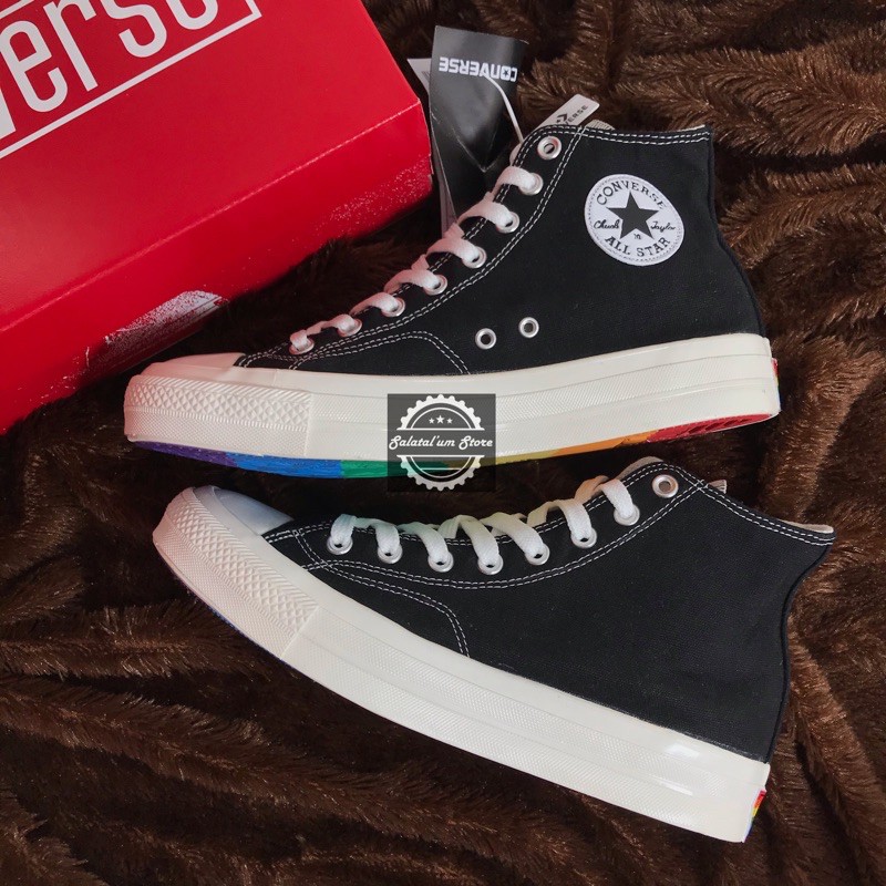 CONVERSE 70S BLACK RAINBOW HIGH GLOSY PREMIUM