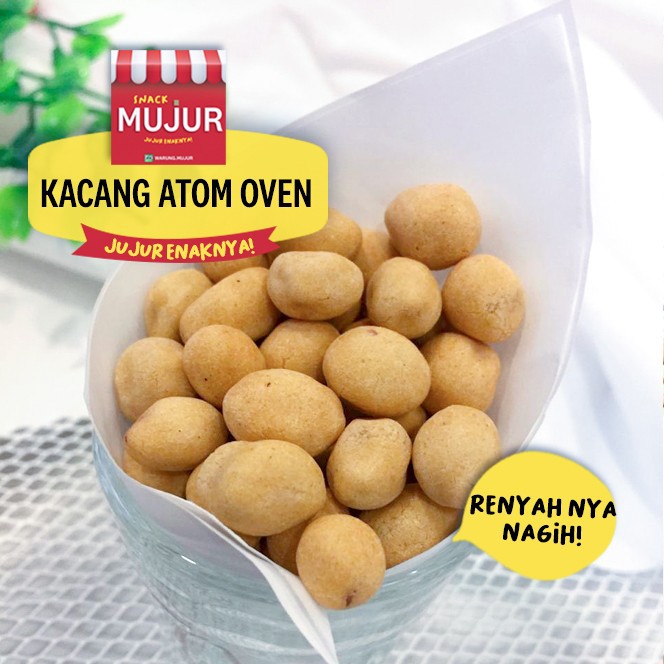 

Kacang Atom Oven - Kacang Oven -250gr- Enak Renyah, Gurih Nagih