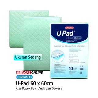 Upad Onemed 60x60 cm Underpad perlak alas pipis alas kandang alas kasur