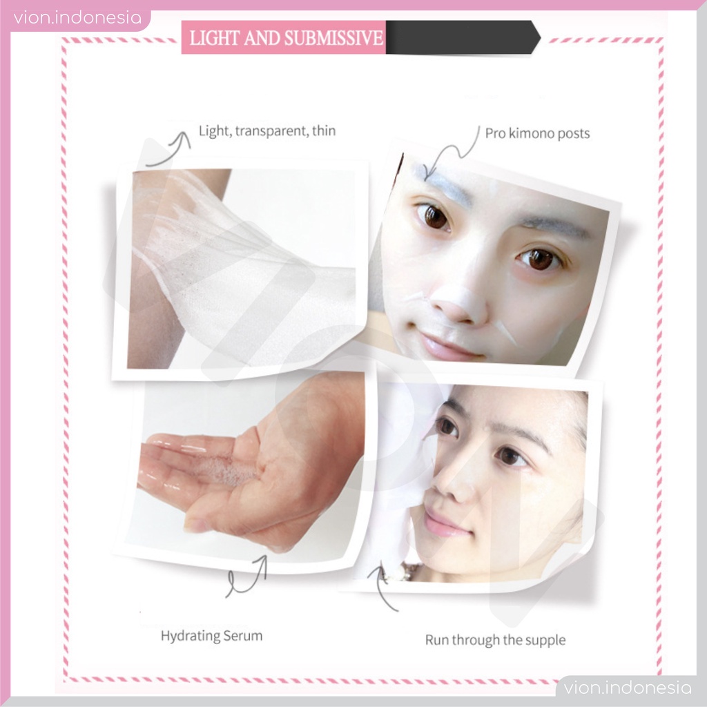 IMAGES HA Hyaluronic Acid Facial Mask Sheet Masker Wajah Moisturizing Pelembab IM003