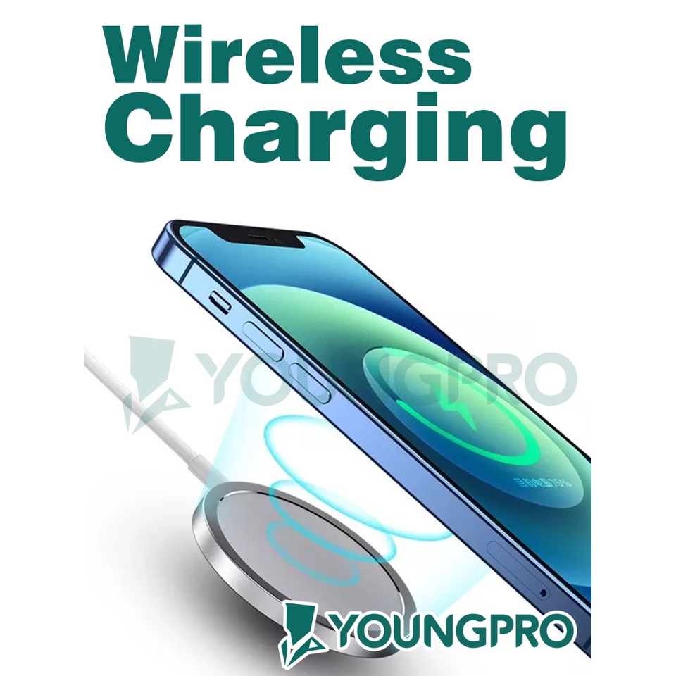 Wireless Charger YOUNGPRO 15 Watt Fast Charging - Wireless Charging Magnectic