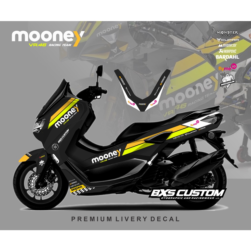 STICKER DECAL YAMAHA NMAX NEW LIVERY MOONEY VR46 VALENTINO ROSSI STIKER MOTOGP