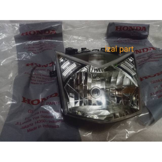 Reflektor Honda beat fi 2013 2015 ori Honda / lampu depan beat fi