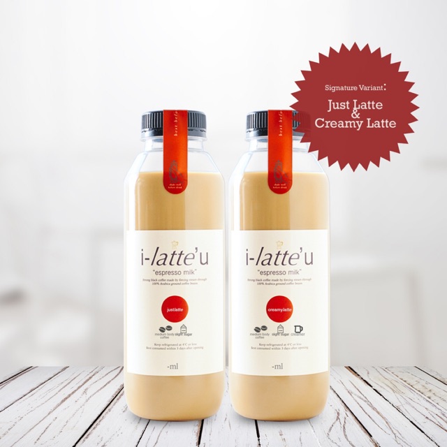 

LATTE BY ILATTEU - KOPI SUSU - KOPI LITERAN - SIGNATURE LATTE ESPRESSO Milk 500ml