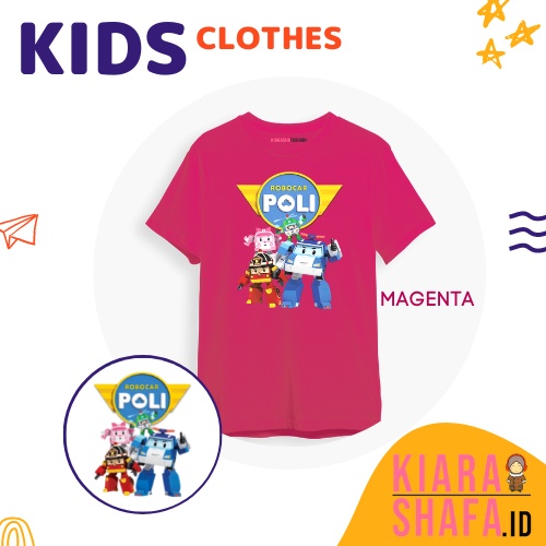 Kiarashafa - Baju Anak / Kaos Anak Robocar Poli