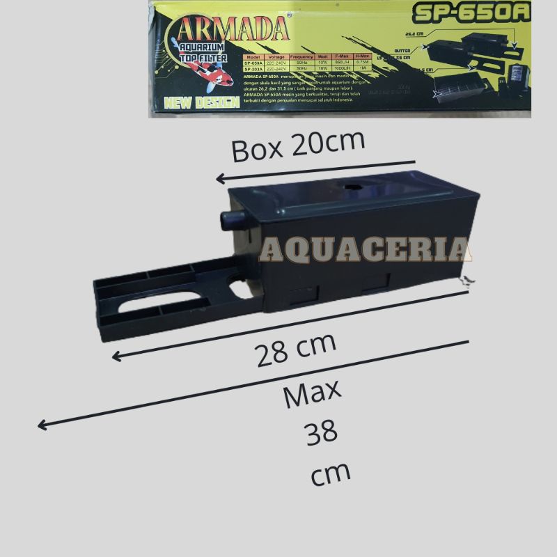 armada sp-650a filter aquarium pompa aquarium 1paket