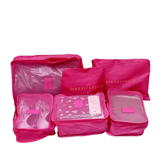 Tas Travel Organizer 6 in 1 Tas Storage Pouch Travel Portable Multifungsi Satu7an TT-04-6IN1
