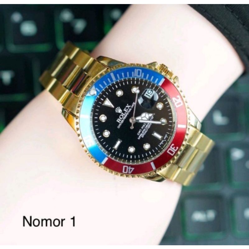 jam tangan ROLEX AUTOMATIS metic ORIGINAL FREE BOX mumpung  lg PROMO