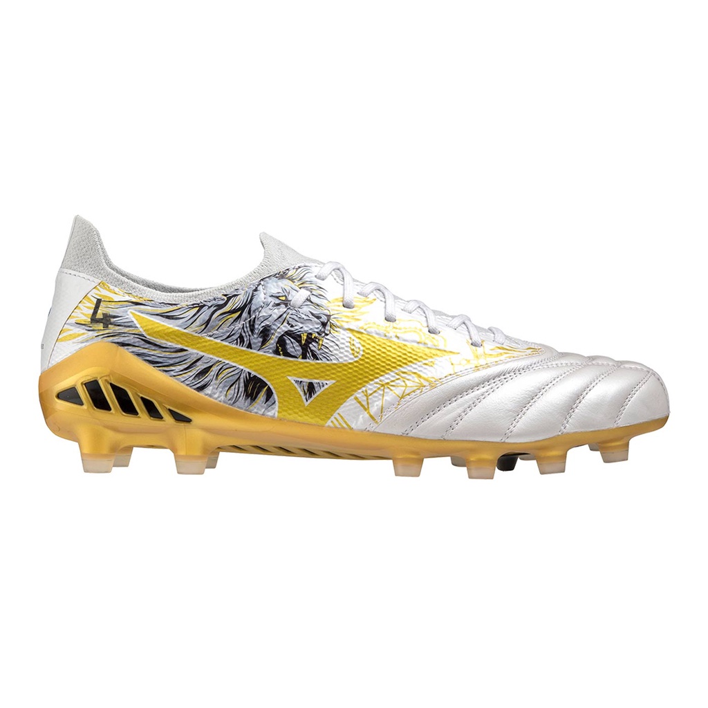 GRATIS ONGKIR !!! SEPATU SEPAK BOLA ORIGINAL MIZUNO MORELIA NEO 3 SR4 ELITE WHITE GOLD TERBARU SERGIO RAMOS ORIGINAL