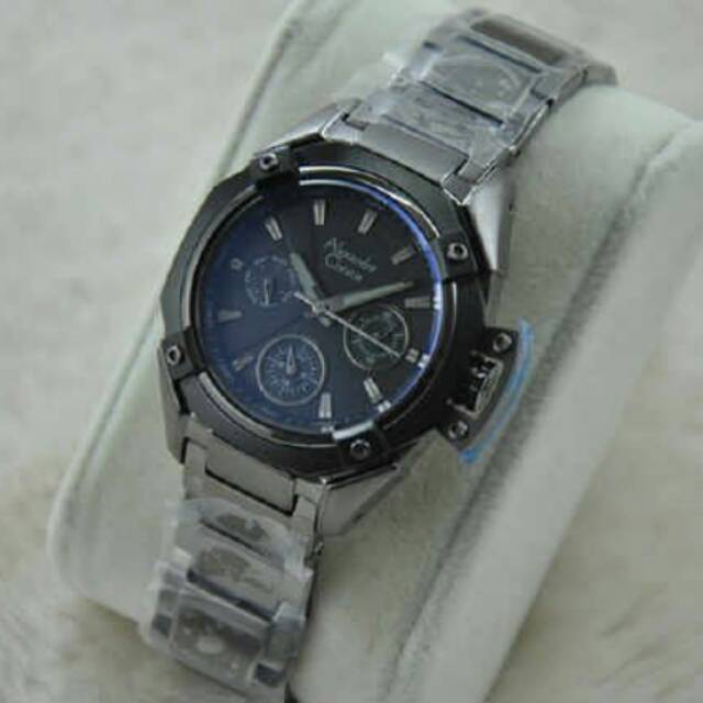 Jam tangan alexandre crhistie ac 6225 mc black original
