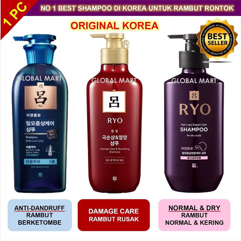 ORIGINAL KOREA Ryo Shampoo Hair Loss Care 400ml Perawatan Rambut Rontok FAST DELIVERY-2