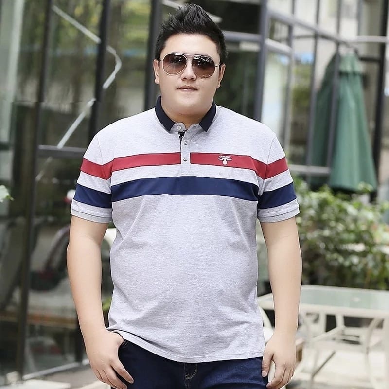 KAOS POLO JUMBO PRIA BIGSIZE BAJU KERAH COWOK LENGAN PENDEK OXZEDO FASHION