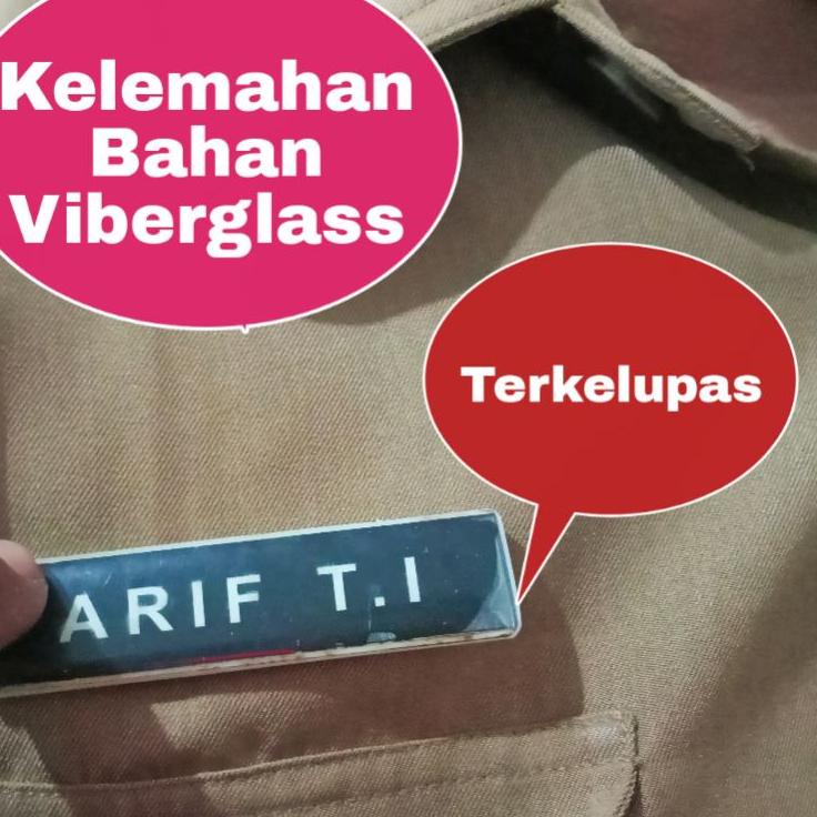 

Paling Diminati.. Name Tag Paling Awet - Ter Awet - Durable - Tahan Lama - Tidak Gampang Rusak - Terbaik - Bergaransi Seumur Hiduo Seller -Pengait Peniti & Magnet