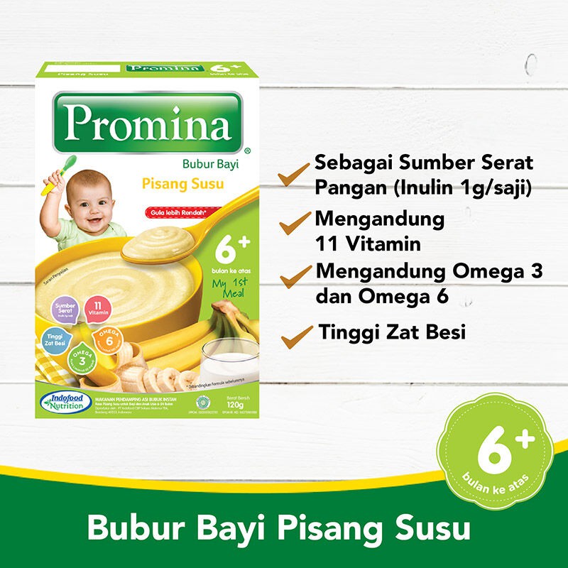 PROMINA BUBUR BAYI PISANG SUSU BOX 120GR