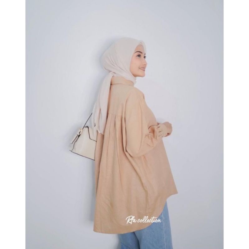 BAJU ATASAN BLOUSE KANCING BELAKANG