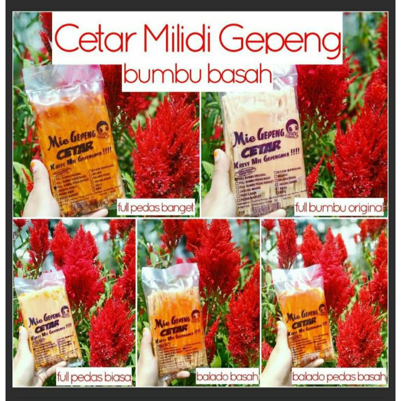 

milidi gepeng/mipeng by cetar bumbu basah murah