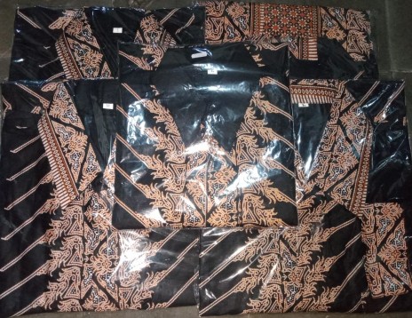 Couple Batik Asmara Linggar 7 Batik Couple Pekalongan Motif Modang Coklat Katun Premium Ori Bcp