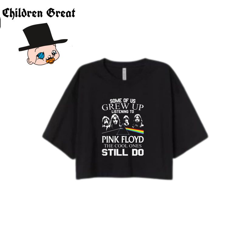 crop top PINK FLOYD / crop tee BAND MUSIK ROCK / crop top korea / kaos crop top / kaos wanita oversi