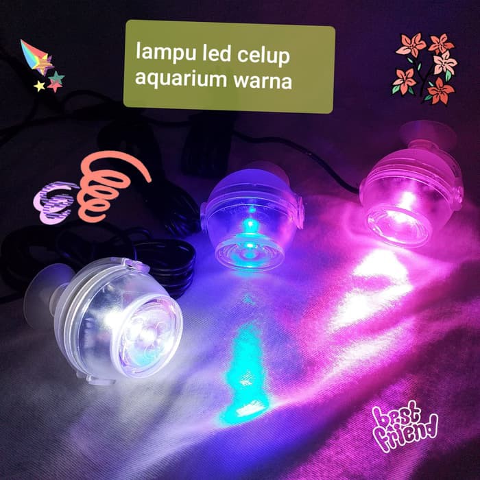 Lampu Sorot Taman Kolam Aquarium LED Celup Warna Color CB-Q01 CAIBAO OK ***