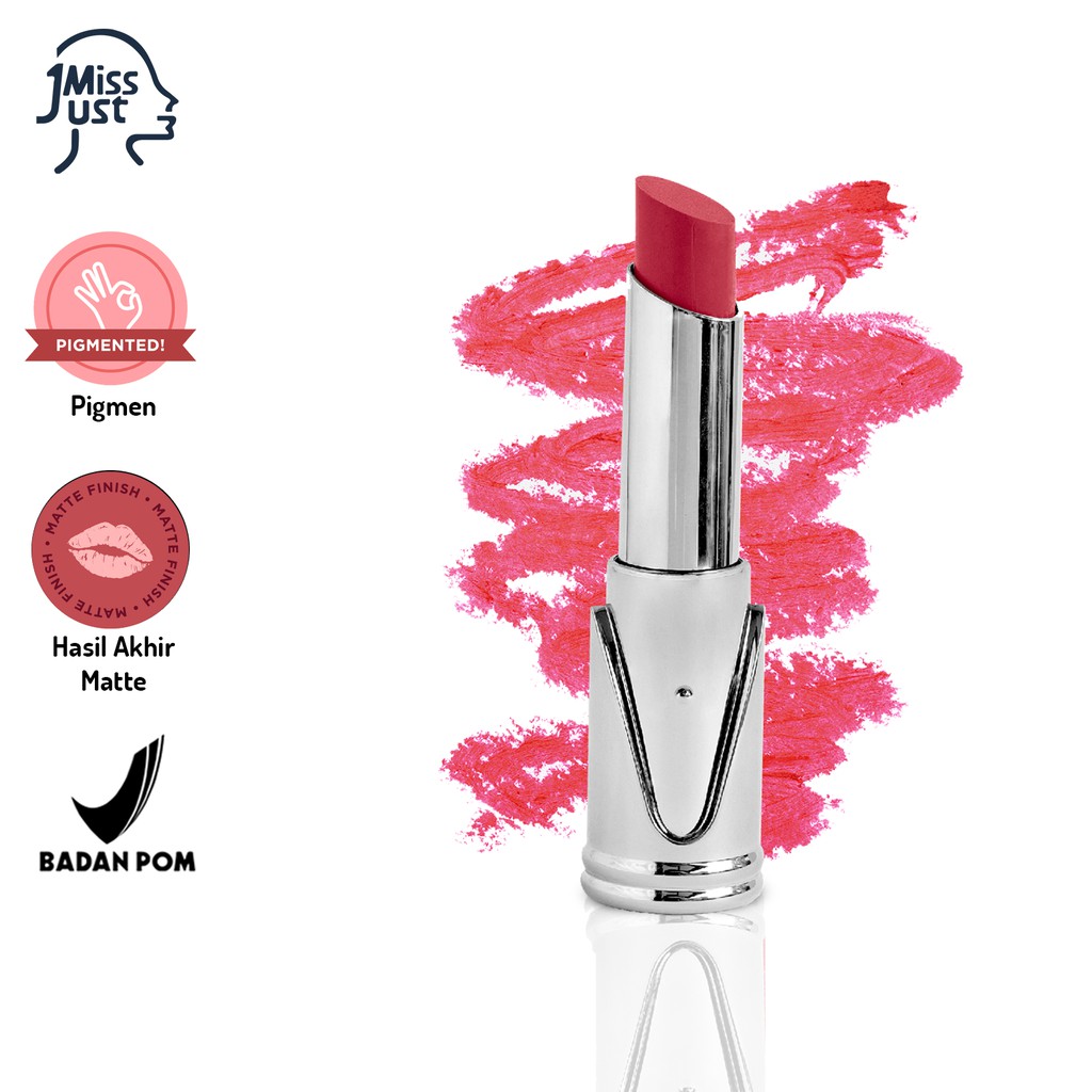 Just Miss Lipstik Matte 3.5G Lipstik Pigmented Perona Bibir Lip Color Colour BPOM JUS - 7007P