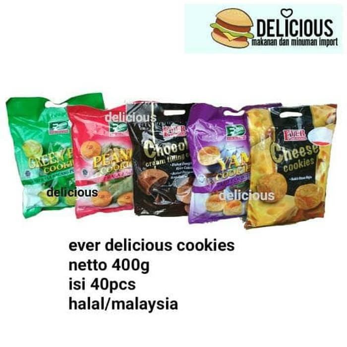 

EVER DELICIOUS COOKIES 400G ISI 40PCS BISKUIT KUE KERING