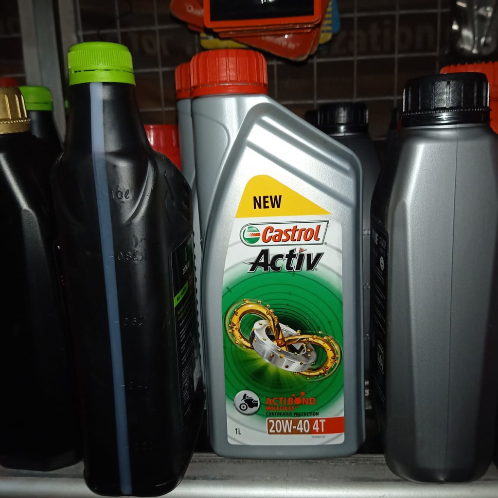 [4TAK] - OLI MESIN CASTROL ACTIV ACTIVE AKTIF 4TAK - 20W40 - 1000 ml / 1 LITER - OLI MESIN 4 TAK