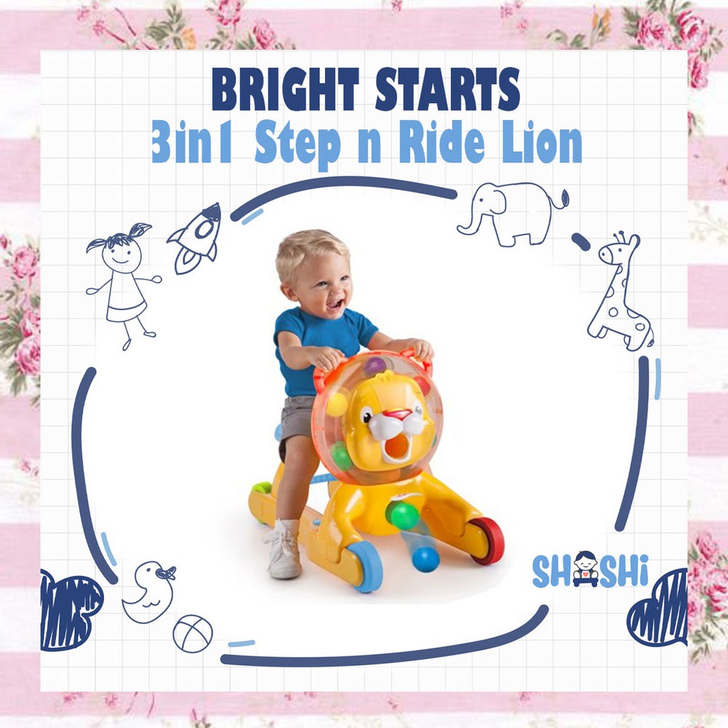 Sewa Bright Starts 3in1 Step n Ride Lion