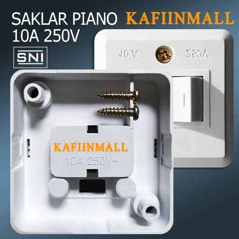 SAKLAR PIANO ENGKEL Saklar Tempel OB Engkel Single Piano ELTRA / Sakelar Lampu / Switch / Mini Sakla