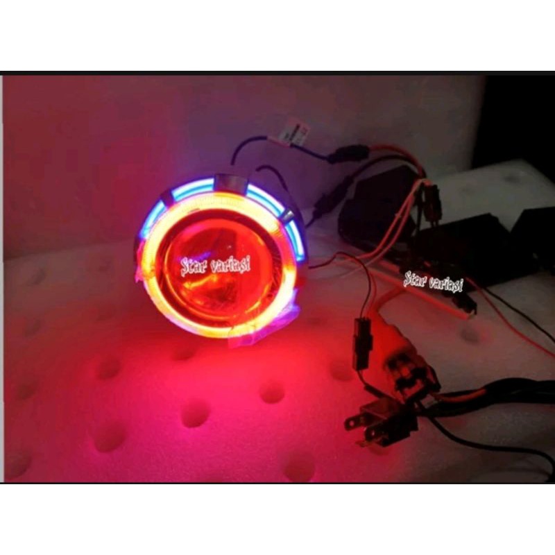 Lampu projector hid lampu projie hid projie angel eyes mobil dan motor