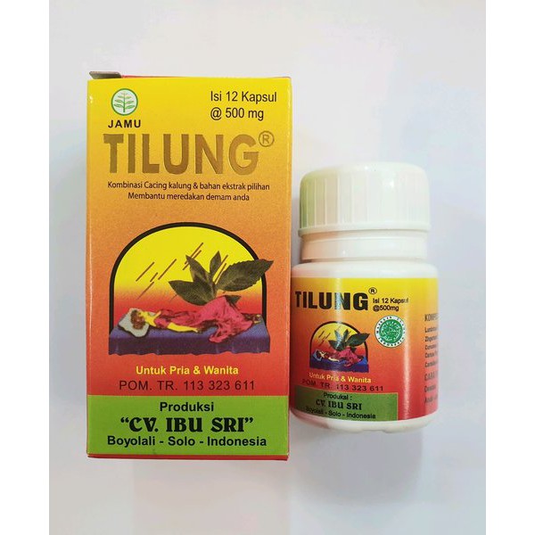 TILUNG 500MG OBAT TIFUS TIPES THYPUS KAPSUL EKSTRAK CACING